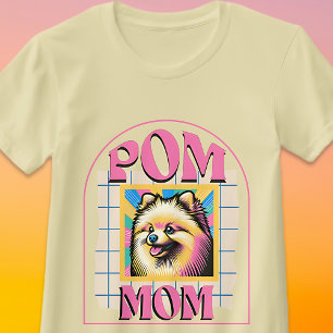 T-shirt Pom Mom Dog Mama Shirt Don pour le propriétaire de