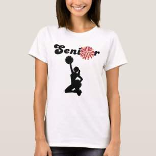 T-shirt Pom-Pom de Cheerleader Senior Double Face Marron e