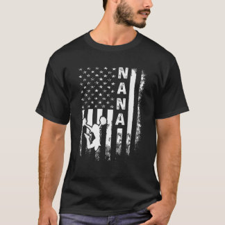 T-shirt Pom-pom girl Cheer Nana America Drapeau Vintage No