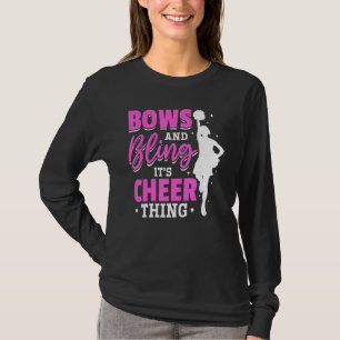 T-shirt Pom-pom girl Cheerled Bows and Bling It´s Cheerled