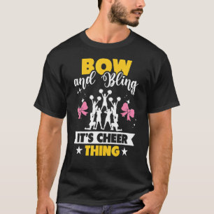 T-shirt Pom-pom girl Cheerled Bows and Bling It´s Cheerled