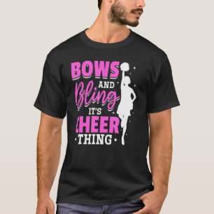 T-shirt Pom-pom girl Cheerled Bows and Bling It´s Cheerled