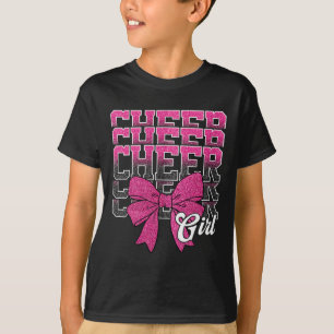 T-shirt Pom-Pom Girl Coquette Nœud Menant Cheerleading Che