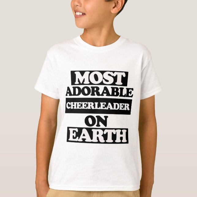 T-shirt Pom-pom girl le plus adorable (Devant)