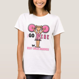 T-shirt Pom-pom girl pour la conscience de cancer du sein