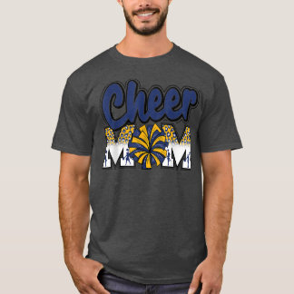 T-shirt Pom-Pom Pom-Pom lettres léopard or marine pour mam