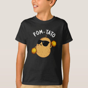 T-shirt Pom-tato Funny Pun de pomme de terre Dark BG