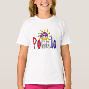 T-shirt Pomalo - Détente croate avec soleil et arc-en-ciel
