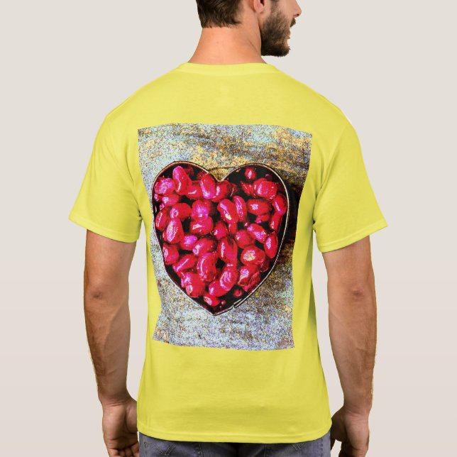 T-shirt "Pomegranates Heart Fruit" Belle Photo. Commandez  (Dos)
