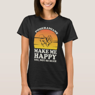 T-shirt Pomer Poméraniens me rendent heureux Vêtements Pom