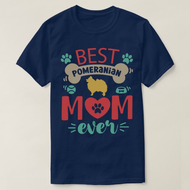 T-shirt Pomeranian Dog (Design devant)