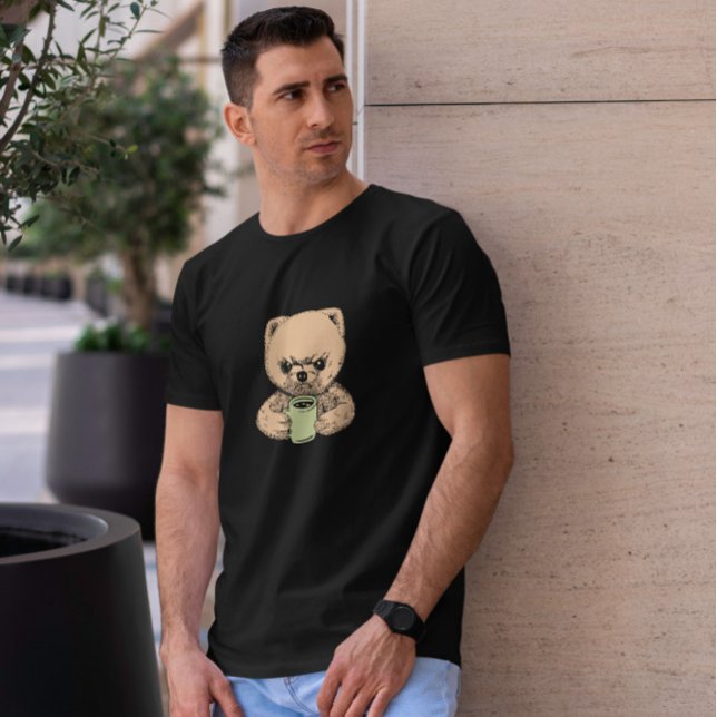 T-shirt Pomeranian en colère (Créateur téléchargé)