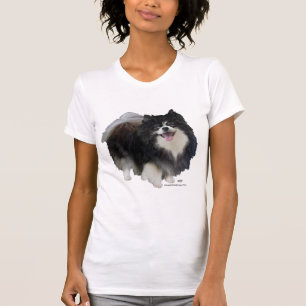 T-shirt Pomeranian noir