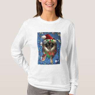 T-SHIRT POMERANIAN PÈRE NOËL