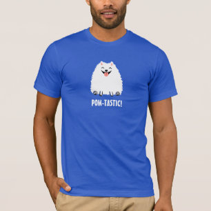 T-shirt Pomeranian Pomtastic avec Texte Personnalisé