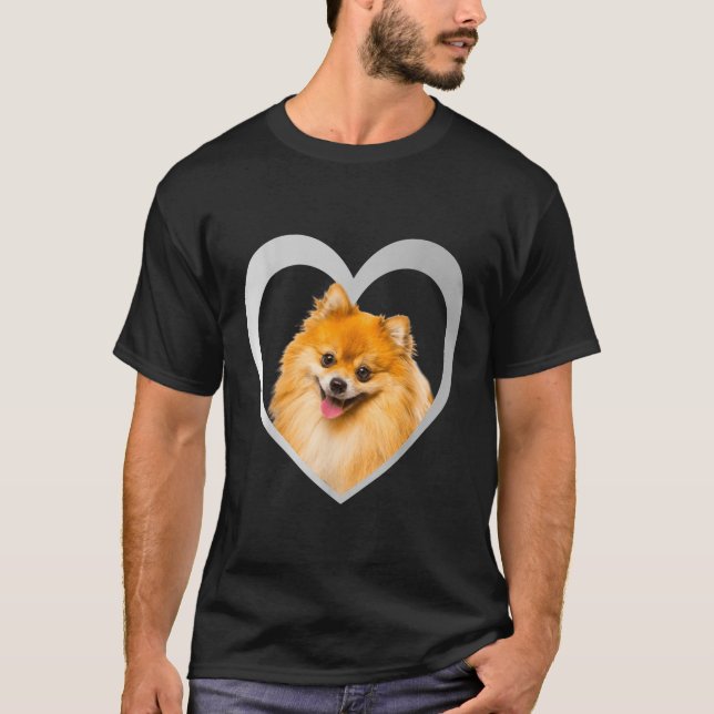 T-shirt Pomeranian Zwergspitz Miniature Spitz Design Unise (Devant)
