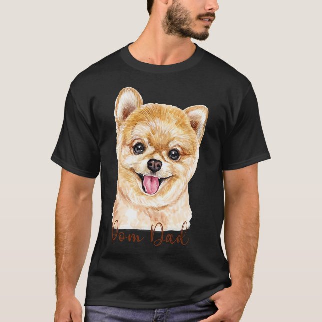 T-shirt Poméranie papa 86 (Devant)