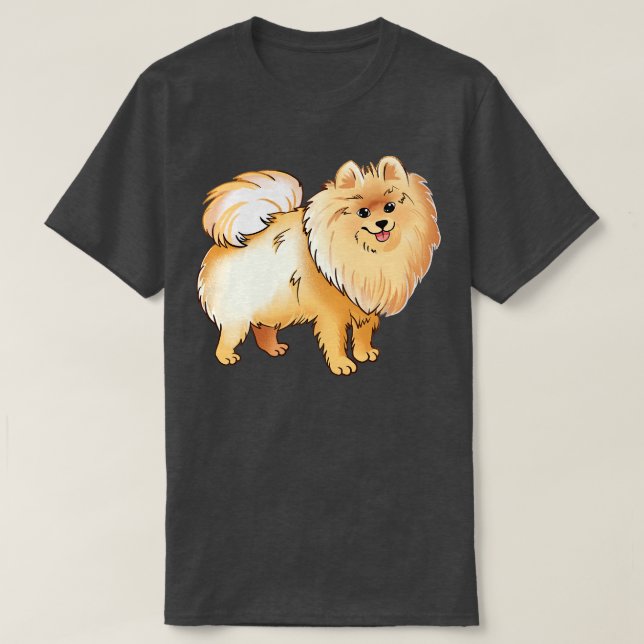 T-shirt Poméranien (Design devant)