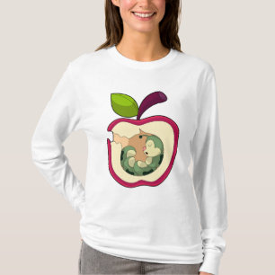 T-shirt Pomme à bec à chenille