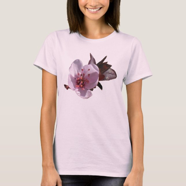 T-shirt - Pomme à fleurs (Devant)
