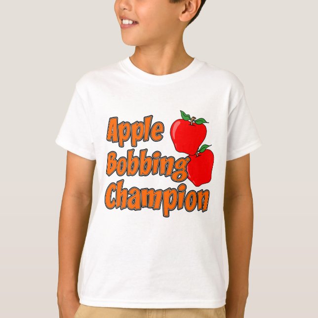 T-shirt Pomme Champion Bobbing Automne Carton Apple (Devant)