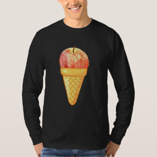 T-shirt Pomme Crème glacée Fruit Et Crème glacée Collectio