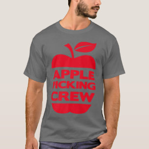 T-shirt Pomme cueillette Crew mignonne récolte familiale a
