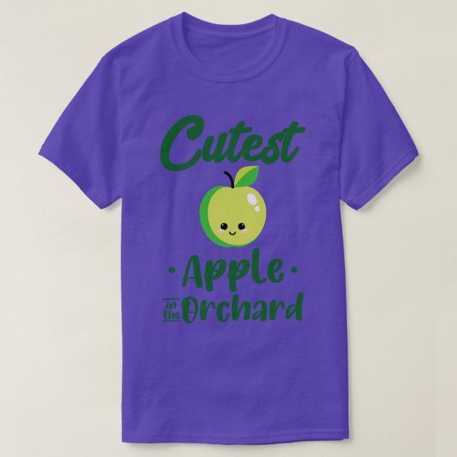 T-shirt Pomme Cutest Dans Le Conception Des Fruits De Verg (Design devant)
