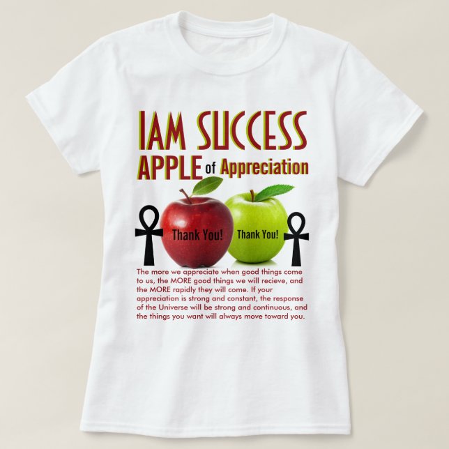 T-SHIRT POMME D'APPRÉCIATION (Design devant)