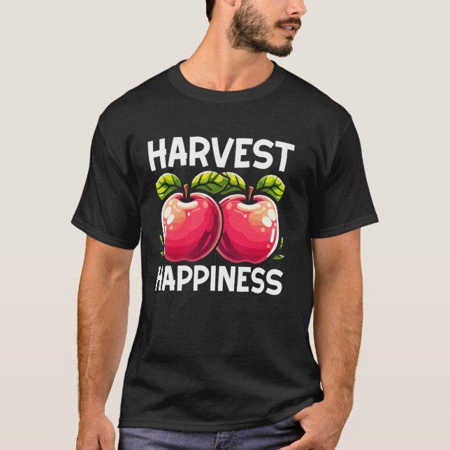 T-shirt Pomme de bonheur de récolte (Devant)