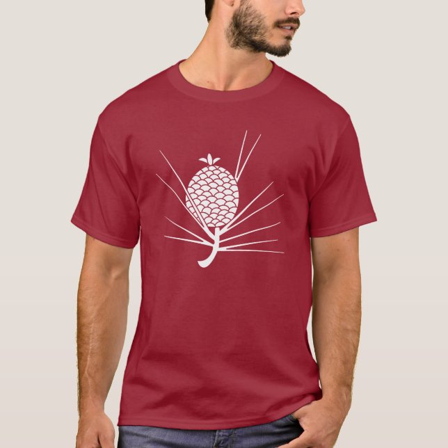 T-shirt Pomme de pin avec aiguilles (Devant)