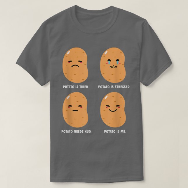 T-shirt Pomme de terre affective Potato Potato Spud (Design devant)