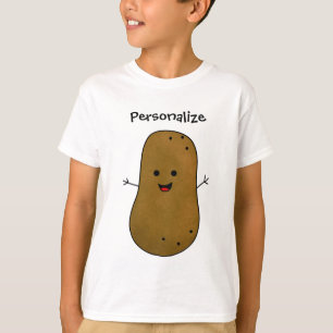 T-shirt Pomme de terre Brown personnalisée