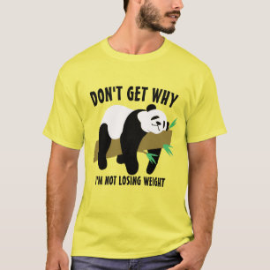 T-shirt Pomme de terre de canapé Lazy Funny Panda Mème de