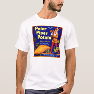 T-SHIRT POMME DE TERRE DE JOUEUR DE PIPEAU DE PETER