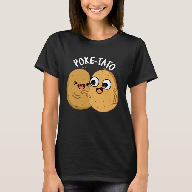 T-shirt Pomme de terre drôle tato jeu de patates foncé BG (Devant)