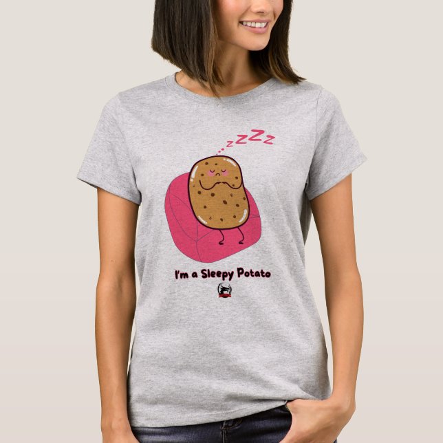 T-shirt Pomme de terre endormie (Devant)