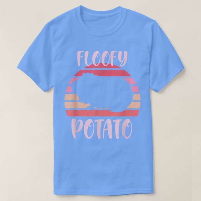 T-shirt Pomme de terre flottante Fluffy Piggies de pomme d (Design devant)