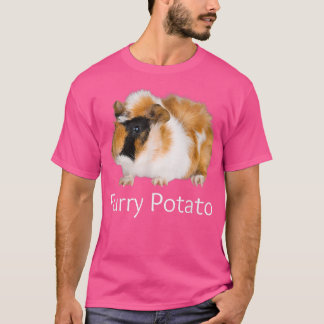 T-shirt Pomme de terre fourrée Drôle Guinéen Cochon Mauvai