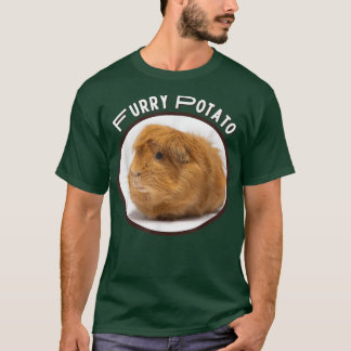 T-shirt Pomme de terre fourrue Drôle Guinée-Cochon Mauvais