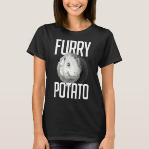 T-shirt Pomme de terre fourrure Guinée Cochon mignon Guiné