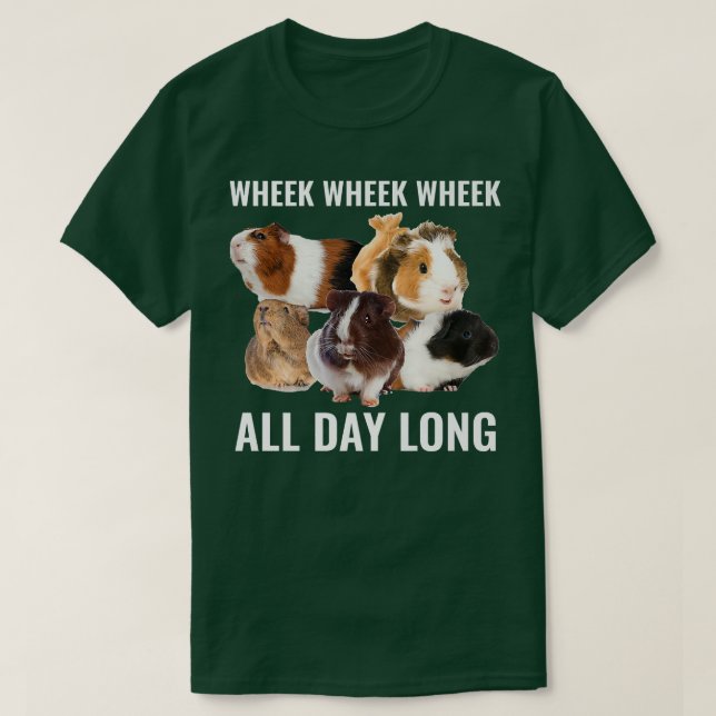 T-shirt Pomme de terre fourrure Guinée Pig Wheek Wheek Whe (Design devant)