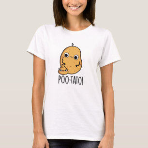 T-shirt Pomme de terre Jeu de mots drôle de légume caca