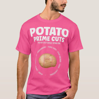 T-shirt Pomme De Terre Prime Coupes Boucherie Vegan Pour P