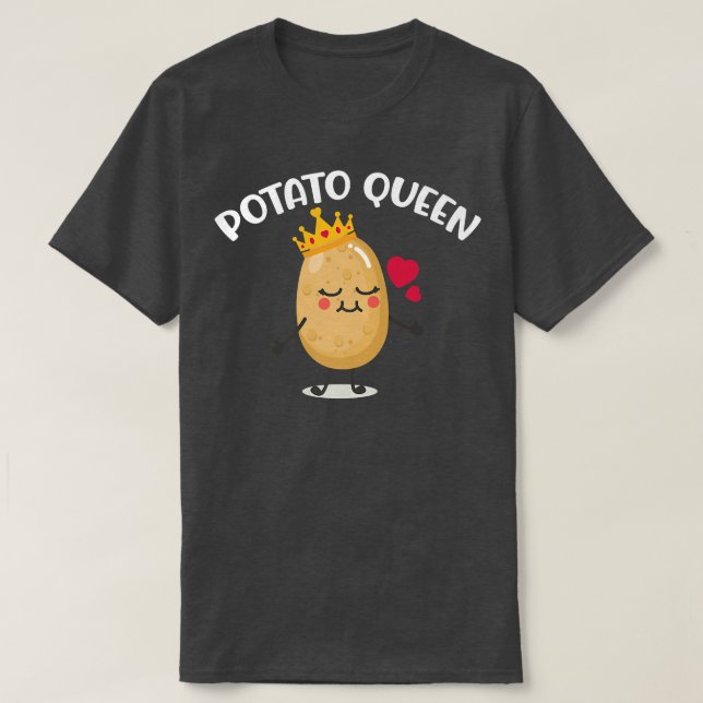 T-shirt Pomme de terre Queen Pud (Design devant)