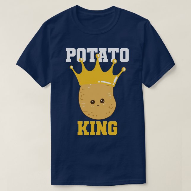T-shirt Pomme de terre roi Kawaii (Design devant)