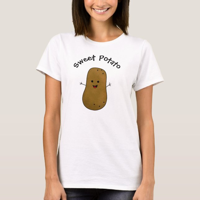T-shirt Pomme de terre sucrée (Devant)