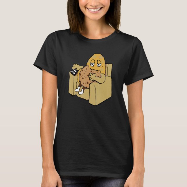 T-shirt Pomme de terre sur fauteuil (Devant)