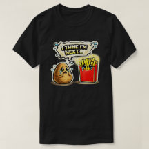 Pomme de terre triste et frites Art de dessin anim