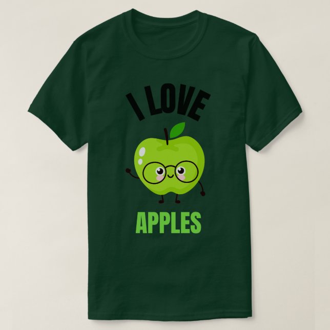 T-shirt Pomme drôle (Design devant)